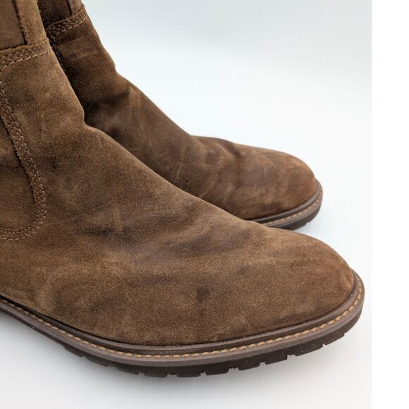 Johnston & Murphy Barret Boots Men's Brown Waxed Suede Size US13M EU46 - Picture 10 of 12